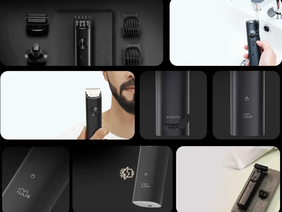 ریش تراش شارژی ضدآب شیائومی (پک کامل) Xiaomi Grooming Kit Pro XMGHT2KITLF