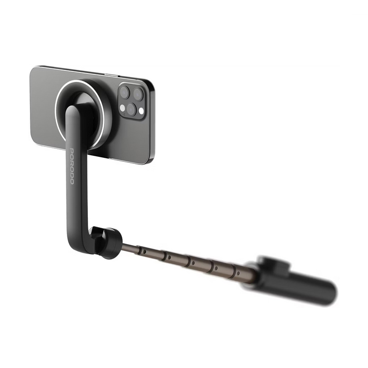 سهپایه سلفی مغناطیسی پورودو با پایه آلومینیومی و سازگار با MagSafe مدل PORODO PDMGS64