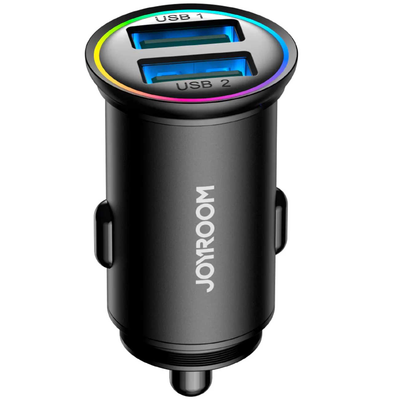 شارژر فندکی فست شارژ ماشین دو پورت یو‌اس‌بی 24 وات جویروم JOYROOM CCN03