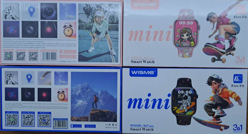 ساعت هوشمند پسرانه و دخترانه ویسمی مدل WISME-X67 mini سایز ۴۱ میلیمتری