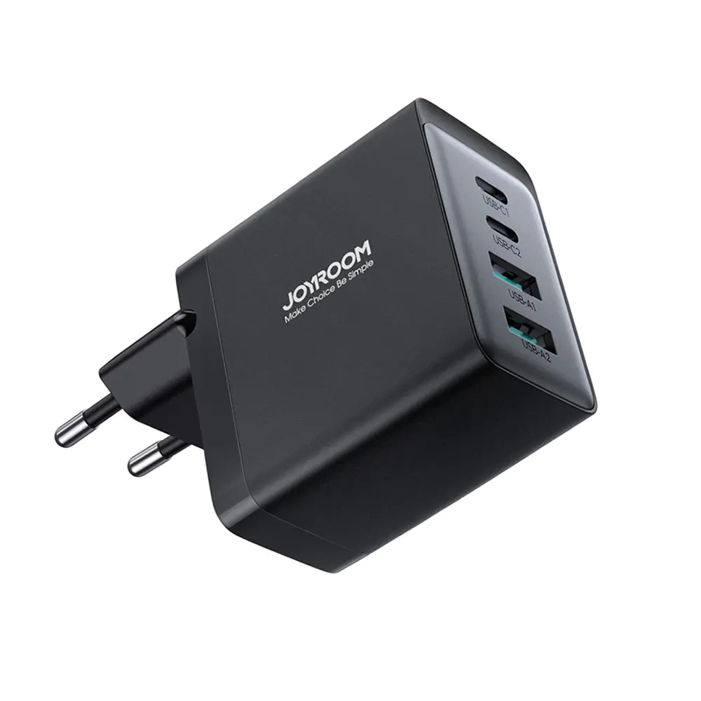 شارژر دیواری تایپ سی و یو اس بی 67 وات با کابل دو سر تایپسی جویروم JOYROOM JR-TCG02