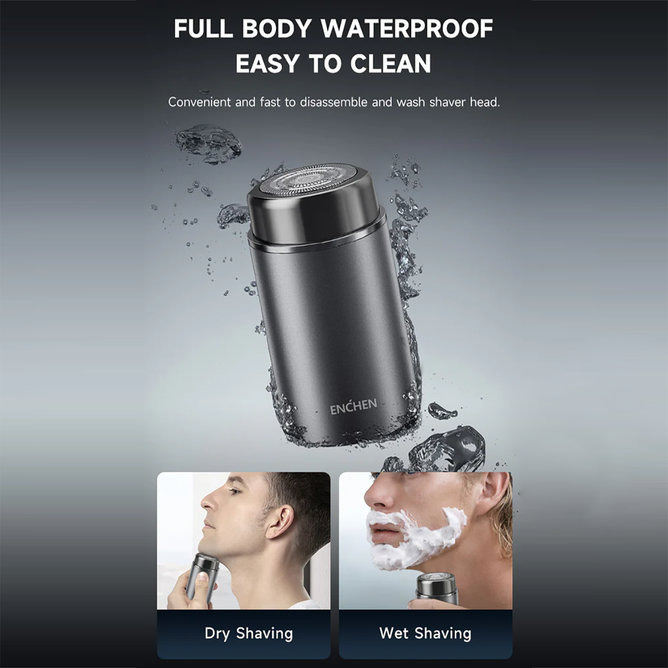 مینی ریشتراش شارژی مسافرتی ضدآب انچن شیائومی مدل Xiaomi ENCHEN Z3