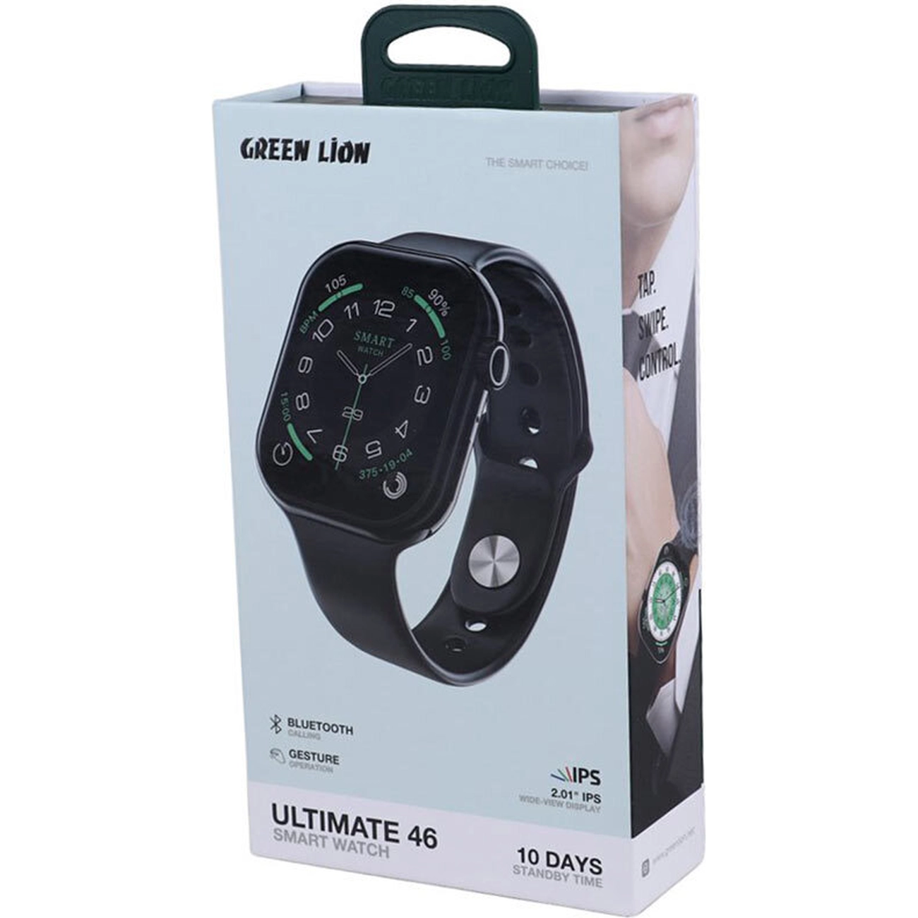 ساعت هوشمند گرین لاین مدل Green Lion Ultimate GL-SW11D سایز ۴6 میلیمتری با قابلیت کنترل با اشاره