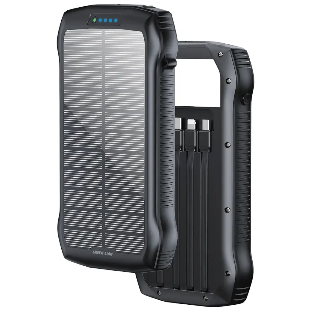 پاوربانک 20000 میلی آمپر سولار گرین لاین GREEN LION Solar Force POWER BANK GL-PX82