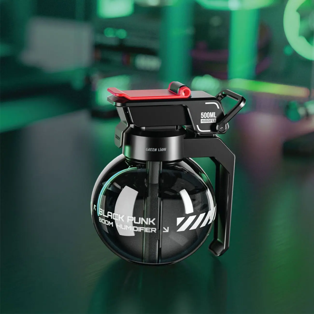 خوشبو کننده و رطوبت ساز طرح نارنجک گرین لاین Green Lion Grenade Humidifier 500mL GL-HU11