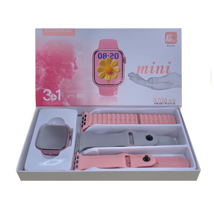 ساعت هوشمند کیکویر ۴۴ میلی متری مدل KW68 Mini با بند سیلیکونی