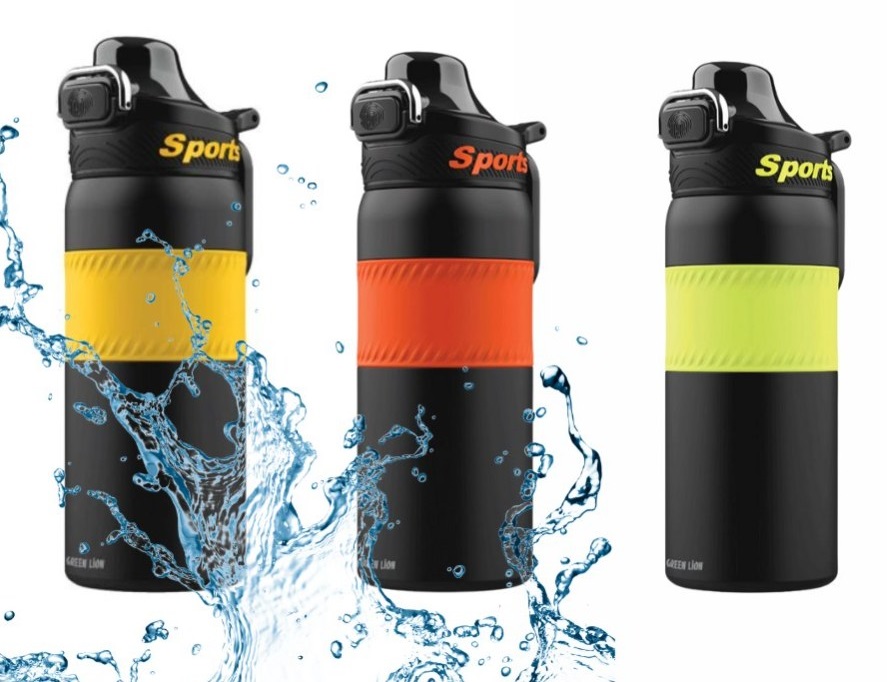 فلاسک و قمقمه ورزشی 550 میلی‌لیتر گرین لاین Green Lion Athlete Thermal Bottle GNATHTMBBK