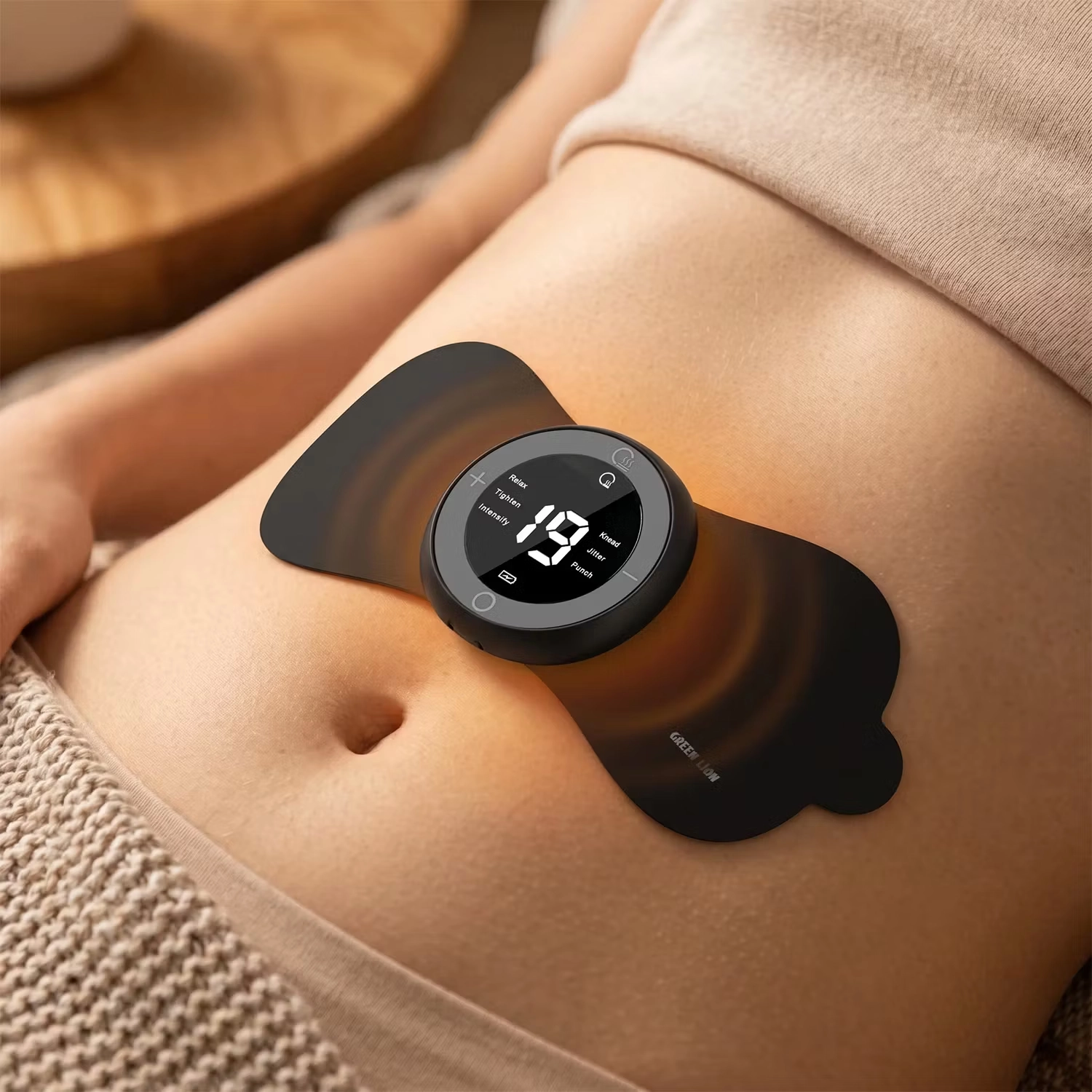 دستگاه ماساژور درمانی گرین لاین Green Lion EMS Therapy Tens & Heat Massager GNEMSTRPYBK