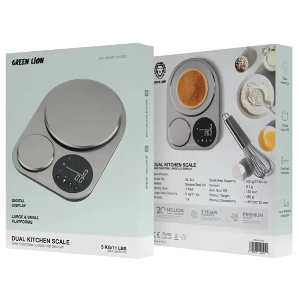 ترازو آشپزخانه دیجیتال گرین لاین مدل Dual Kitchen Scale GL-SL1