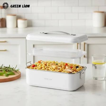 ظرف غذای برقی گرمکندار گرین لاین 1 لیتری مدل Green Lion GLB-20