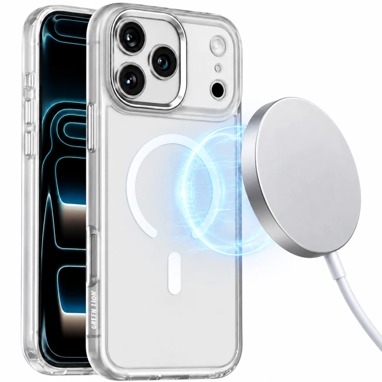 قاب محافظ MagSafe آیفون 17 پرو مکس و 18 پرو مکس گرین لاین Greenlion Titan MagSafe GNTITMG18PM