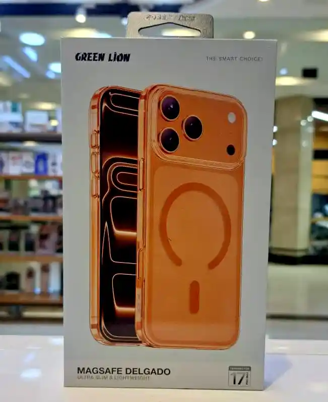 قاب محافظ MasgSafe آیفون 17 پرو مکس گرین لاین Greenlion MasgSafe Delgado Case GNMGDPC17PMOG