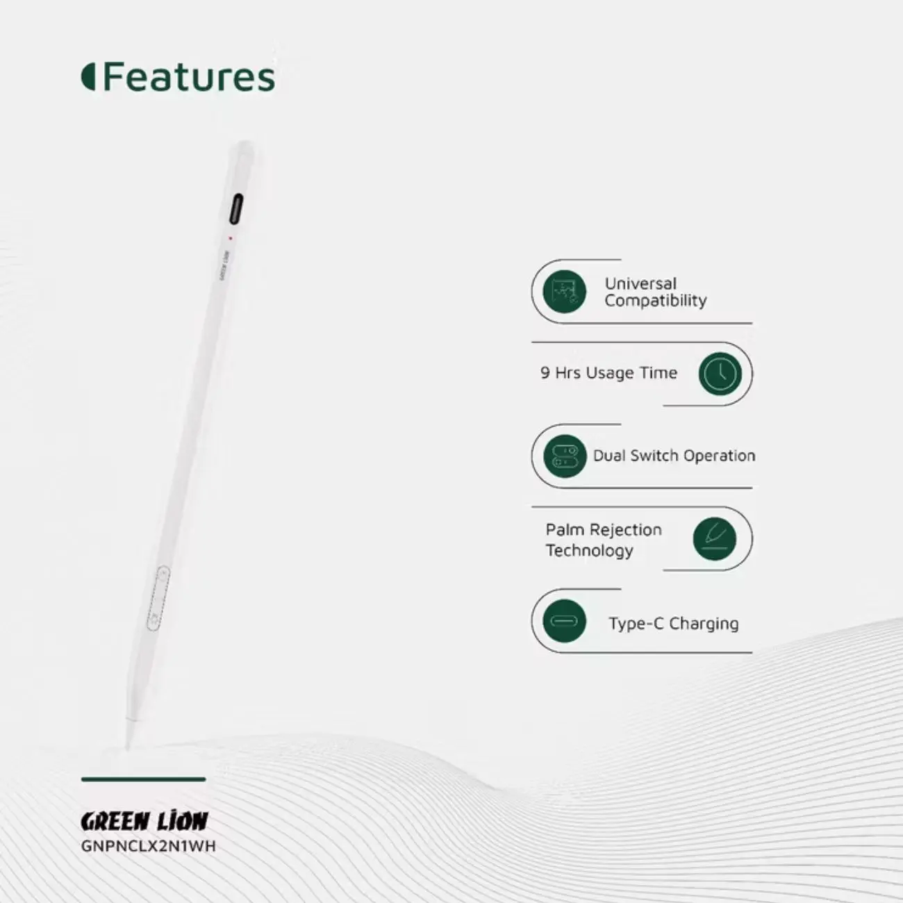 قلم لمسی گرین لاین مدل Green Lion Pencil X GL-PEN6