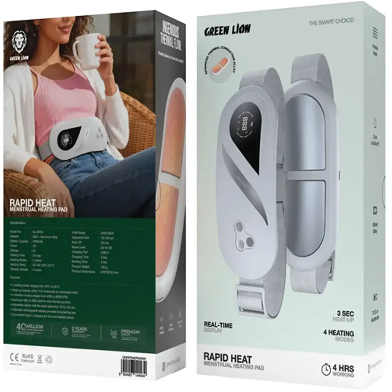 ماساژور قاعدگی گرین لاین مدل Rapid Heat GL-MP30