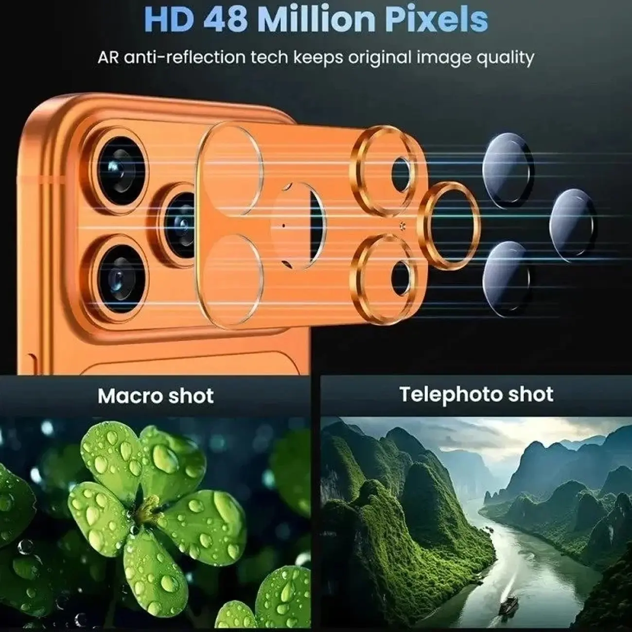 محافظ لنز آیفون 17 پرو گرین لاین مدل Green Lion Camera Lens Protector GNCMLP17P