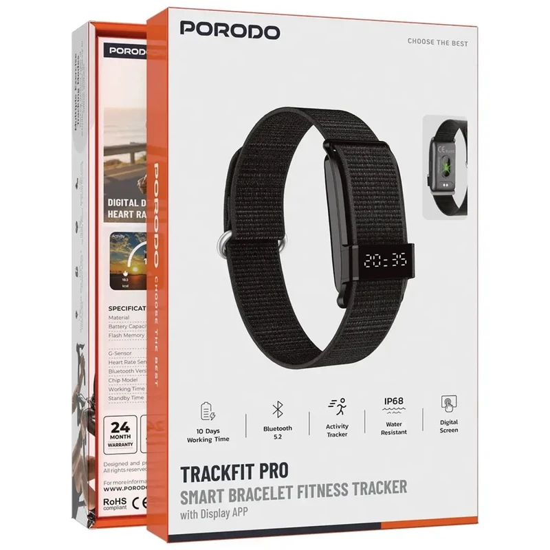 مچ‌ بند هوشمند پرودو مدل TrackFit Pro PDS18 با بند سیلیکونی