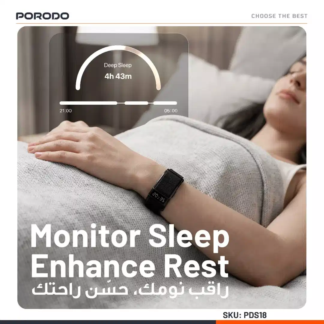 مچ‌ بند هوشمند پرودو مدل TrackFit Pro PDS18 با بند سیلیکونی