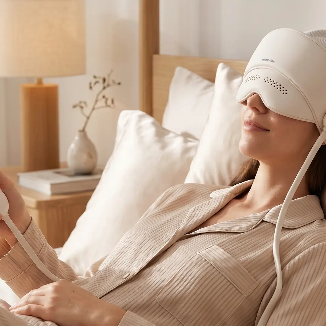 ماساژور چشم و سر و تسکین میگرن گرین لاین Green Lion HEAD Migraine , Eye MASSAGER GNMG44HDMEBG