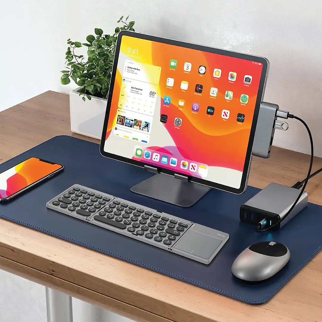 کیبورد بی سیم تاشو گرین لاین Green Lion Tri-Fold Wireless Keyboard GNTRIKYBDGY